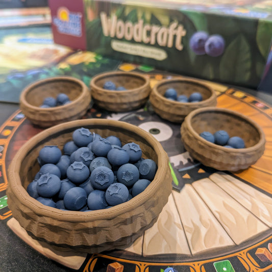 Woodcraft Blueberries and Baskets - Digital Download (STL and 3MF) for 3D printing